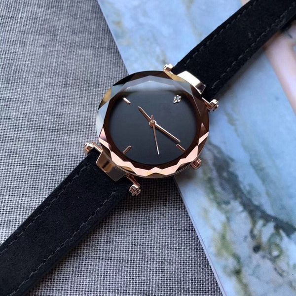 

quartz 2019 fashion simple women leather watch strap new business watch clock women's femmes.ms. montres ladies gift kjoqb, Slivery;brown