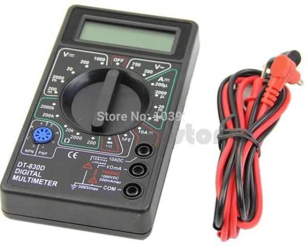

Mini Digital Multimeter with Buzzer Voltage Ampere Meter Test Probe DC AC LCD good quality low price