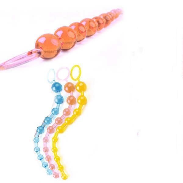 Home Adult Sex Toy Silicone Chain Anal Butt Beads Stimulator Orgasm Plug Gift X1 #R21