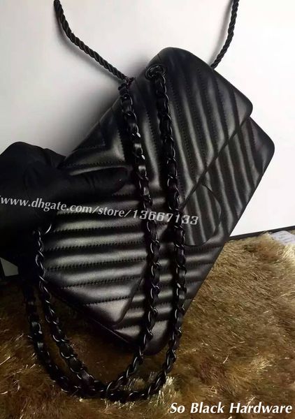 

So black hardware chain houlder bag women 039 black lamb kin v quilted flap bag 25 5cm genuine leather jumbo chevron handbag 30cm