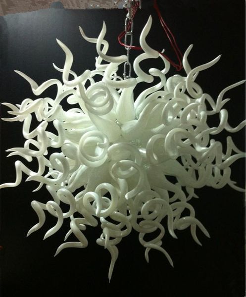 

white glass люстра для home hotel art decoration ce ul сертификат led источника света современные выдувное стекло люстры