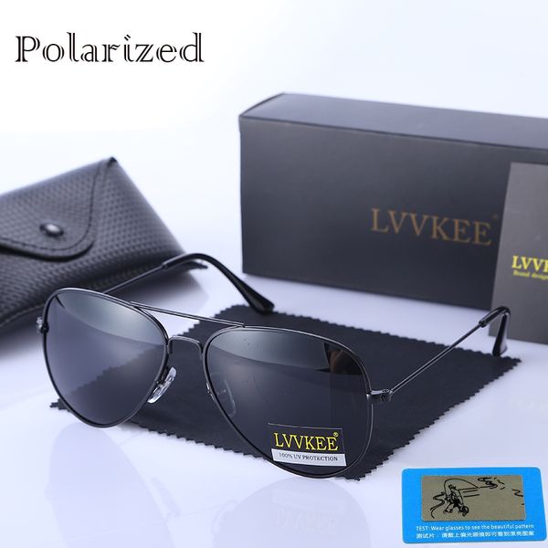 

wholesale- classic brand designer mens hd polarized sunglasses 3025 58mm lens pilot women sun glasses uv400 eyewear accessories ray, White;black