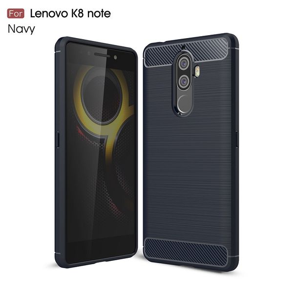 Custodie in fibra di carbonio per Lenovo K8 Note custodia antiurto resistente per Lenovo K8 Note cover 2017 vendita calda