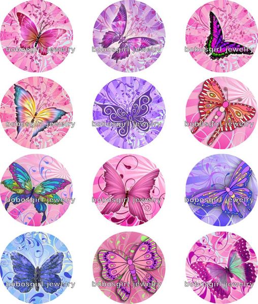 

butterfly snap button jewelry charm popper for snap jewelry good quality 12pcs / lot gl257 jewelry making, Crystal