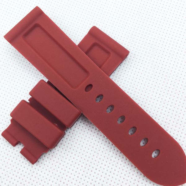 

24 мм 115 мм/75 мм мода Красный заменить силиконовой резины PAM ремешок ремешок для PAM LU
