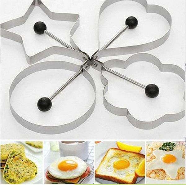 Egg mold shaper anneau pancake acier inoxydable moule cuisson cuisine outils x 1