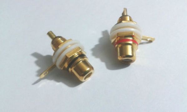 1000 connettori RCA femmina placcati in oro per montaggio a pannello