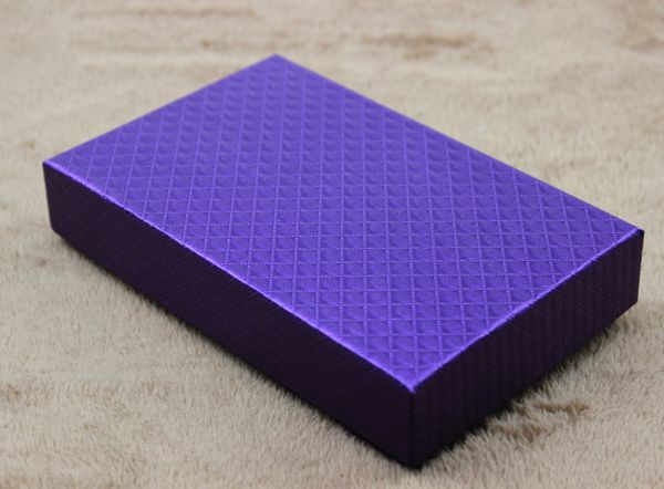 

[simple seven] classic purple check pattern necklace box/festival jewelry set packing/ trend pedant package/ gift bracelet carrying case, Black;white