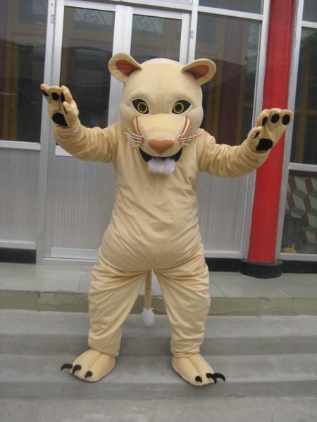 

real pictures deluxe leopard mascot costume fancy carnival costume character costume size factory direct ing, Red;yellow