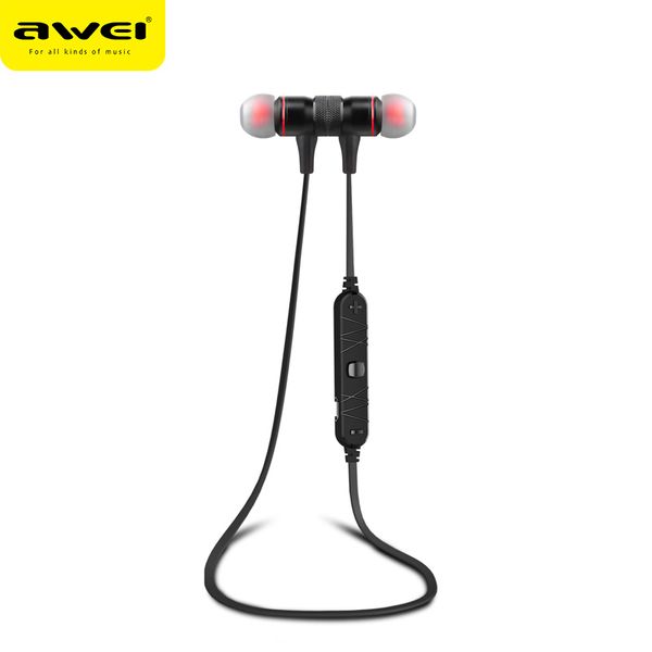 Awei A920BL Drahtlose Bluetooth-Kopfhörer, Stereo-Bass-Headset, Sport-Lauf-In-Ear-Kopfhörer mit Mikrofon für iPhone 7, 6, Samsung-Smartphones