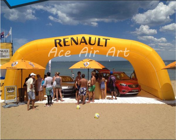 Canal colorido personalizado inflável tenda de estufa inflável túnel inflável tenda capa de carros de garagem house party event túnel de praia para venda