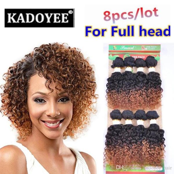 Jerry Curl Brazilian Human Hair Kinky Curly Ombre Color Hair