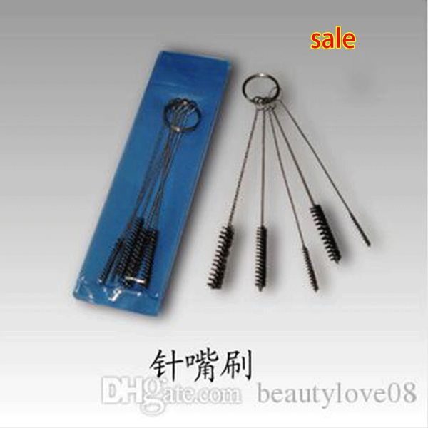 

tattoo body art tattoo machine tip airbrush wire nylon kit cleaning brush tubes nozzle gun