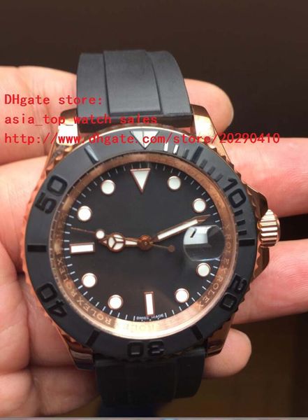 

luxury wristwatches 40mm black dial 116655 18k rose gold sapphire asia 2813 automatic mechanical mens men's watch watches, Slivery;brown