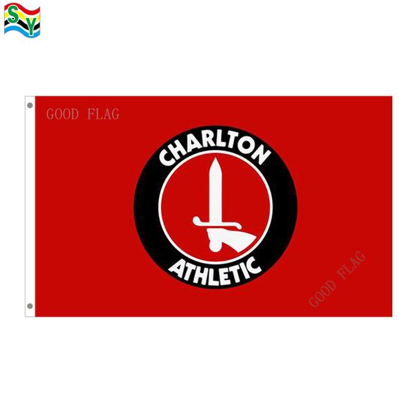

goodflag charlton athletic football club flags banner 3x5 ft 90*150cm polyster outdoor flag