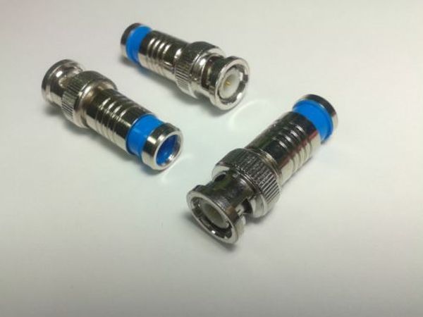 

5pcs bnc compression connector rg59 cctv coax cable coaxial
