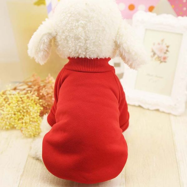 

2018 warm winter dog coats solid color warm autumn jackets pets coats lovely small chihuahua clothes pets supplier ing