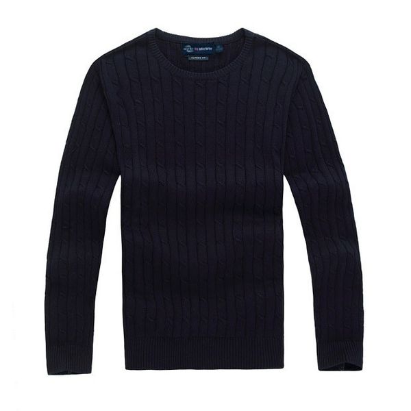 Kostenlose Lieferung neuer hochwertiger Polo-Männer-Nadel-Pullover gestrickte Baumwollpullover Pullover Pullover Herrenfarbe Pullover Männer