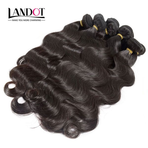 Atacado Melhor 10A Brazilian Virgin Hair Body Onda 1kg / lote Não processado Peruano Indiano Indiano Malásia Cabelo Humano Weaves pode branquear 2 anos de vida