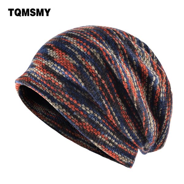 

tqmsmy удлиненные skullies вязаная шерсть шляпа мужская зимняя шапка согреться шапочки мужчины капот плюс бархат шляпы для женщин кости gorr, Blue;gray