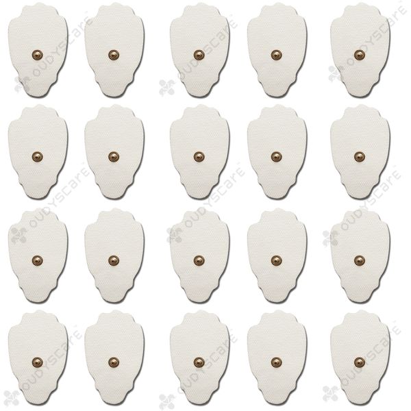 

10pairs(20pcs) Hand Shape TENS Unit Electrodes pads Snap on 3.5mm replacement electrode pads for Hidow Palm mini TENS/EMS Massagers