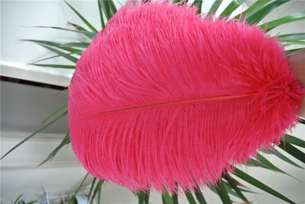 

18-20 дюймов арбуз розовый страусиное перо шлейф для свадьбы центральным Рождество