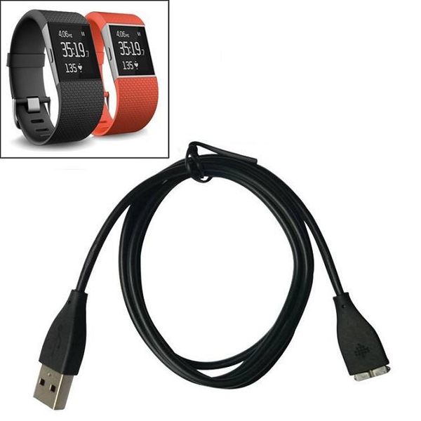 Fitbit Dalgalanma için 1 M USB Yedek Şarj Kablosu Süper İzle Akıllı İzle Akıllı aksesuarları ücretsiz kargo