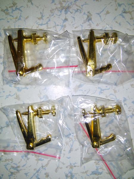 

36 pcs violin fine tuners 3/4 to 4/4 violin parts string adjusters gold clor