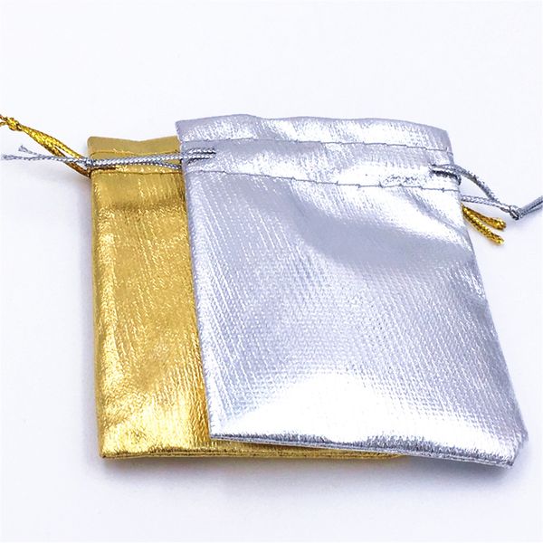 

Бесплатная доставка 100 шт. / лот 70*50 мм 2 цвета золото серебро свадьба подарок мешок