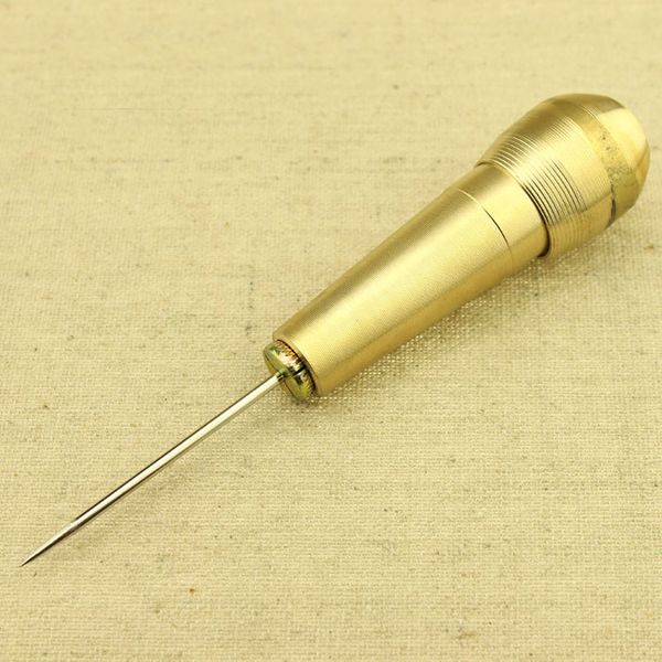 

needle awl set alloy pricker brass handles diy hand tools repair shoes bags tool combination