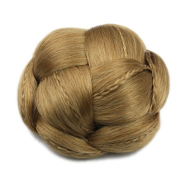 

6 Цветов Плетеный Клип В Поддельные Волосы Булочка Волосы Шиньон Быстрый Булочка