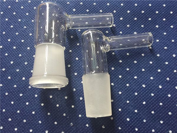 14mm 18mm 19mm Glass Vapor Whip Adapter Female or Male 90 Degree Large Hose in stock