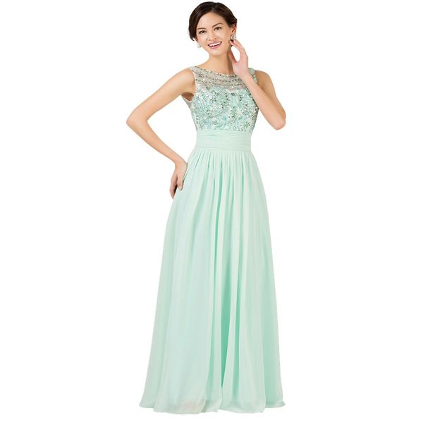 

Sexy Lace Long Elegant Prom Dresses 2019 Newest Strapless Light Green Evening Dress Beaded Chiffon Party Dress Cheap Custom Made