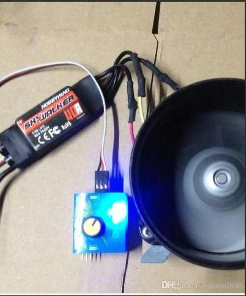 12 V 16.5A 10 CM elektrikli turbo süper fan şiddet (kalın çizgi + fırçasız ESC + modeli tester)