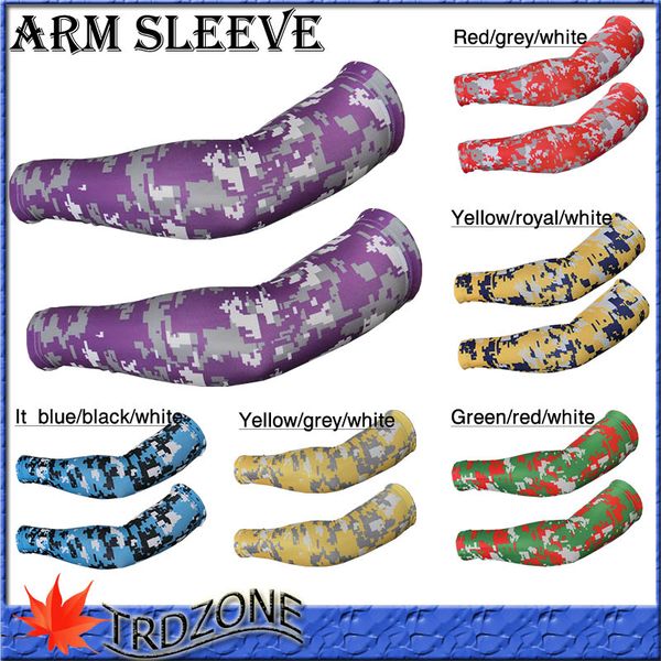 

purple grey white camouflage arm sleeve by driven sports, Black