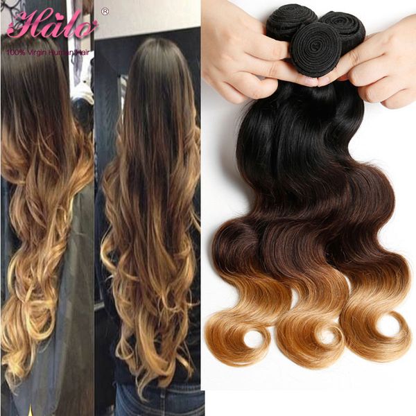 Cheap Ombre Human Hair Bundles Wholesale Russian Hair 1b 4 27