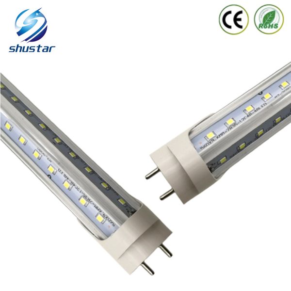 Tubo LED T8 a forma di V 4FT 4ft 5ft 6ft 8ft Luci Porta più fredda Led Tubi fluorescenti Lampada Led g13 Illuminazione tubi a doppio bagliore