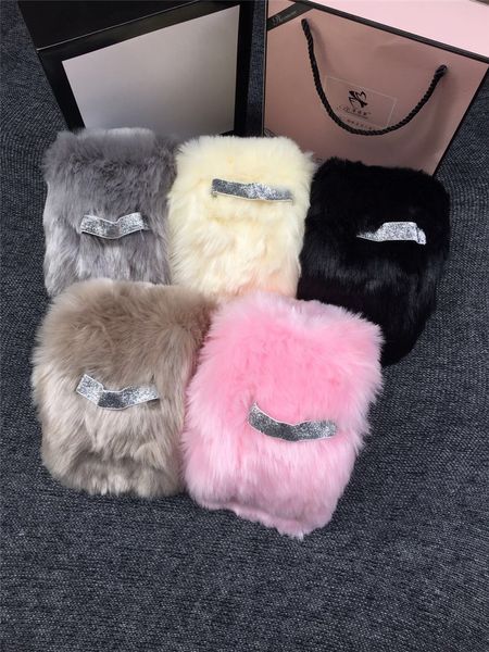 

new fashion 2016 faux fur solid color soft women scarf shawl women winter scraf f053, Blue;gray