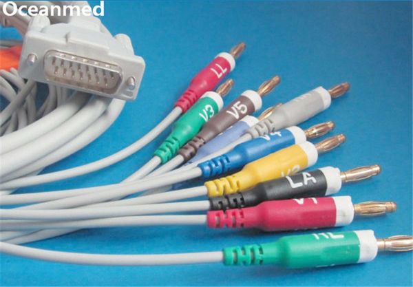 

wholesale-schiller ecg/ekg cable 10 leads banana4.0 aha for bionet, welch allyn, compatible 293-032-60