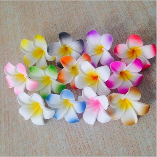 

15% скидка! 200 шт. / лот украсить свадьба искусственный цветок frangipani PE пена 4 см подде