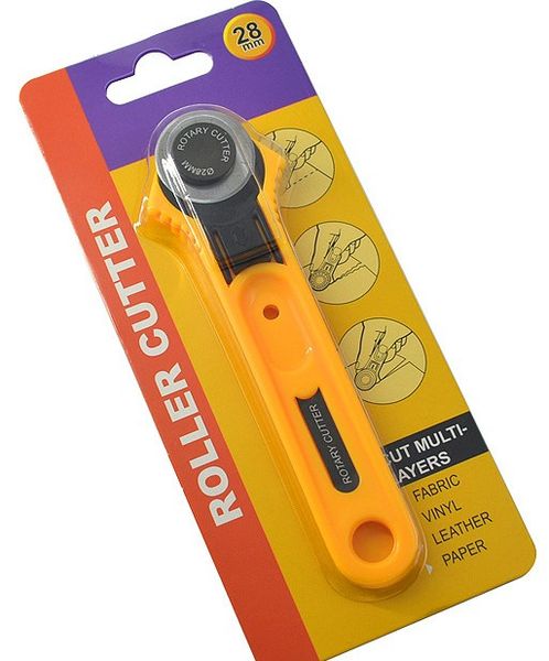 

28mm manual rotaty cutter knife with 10 pcs blades cutting paper leather cloth bs204