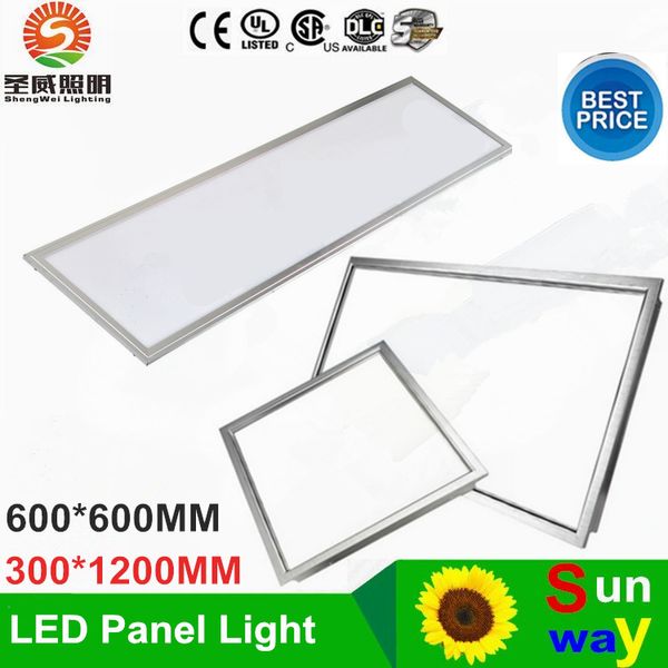 2016 Nuovo pannello luminoso a led 600X600 300X1200 Square 36W 48W High Lumens pannello a soffitto a led ac 85-265V + driver