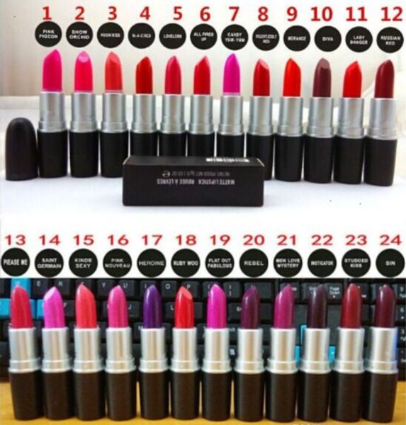 

Dhl brand lip tick new rubywoo makeup lu ter lip tick fro t lip tick matte lip tick 3g 24 color lip tick