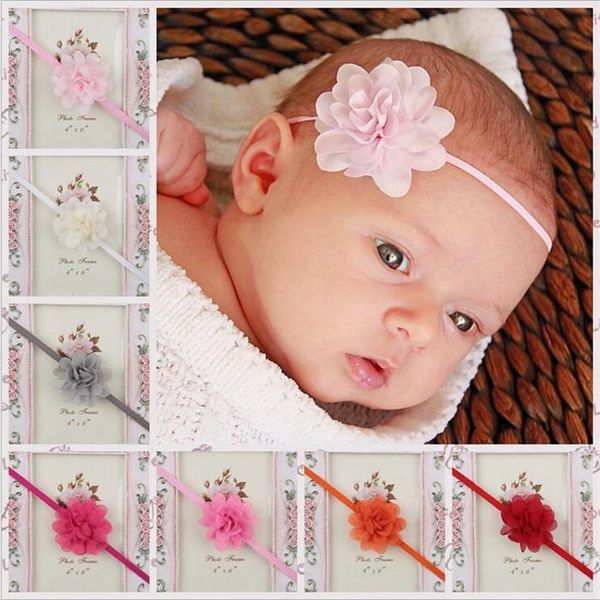 Baby Girls Headbands Mix Chiffon Flower Babies Headbands Infant Toddler Hair Band Accessories Head Piece Hair Accessories Headwear Kha70 Hair