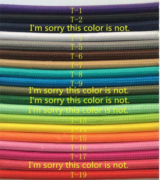 

wholesale-10 m/a lot of 2 nuclear power cable cable power cord knitting textile fabric silk braided wire cable cloth