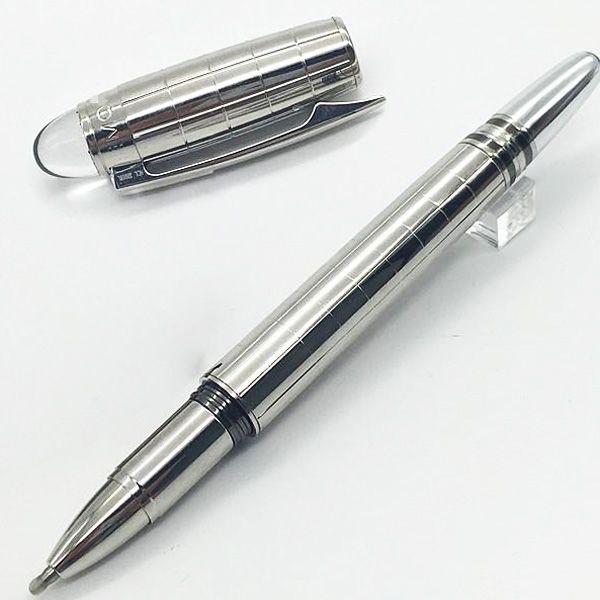 

wholesale luxury silver checker rollerball pen mb pen crytal metal luxury pens + 1 refills