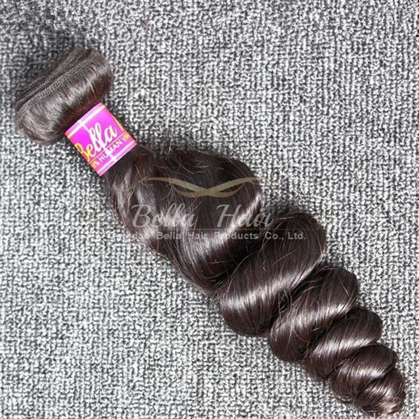 Grau 9A Cor Natural Cabelo Indiano Pacotes Real Humano Extensões de Cabelo Humano 2 Pçs / lote Não Transformado Loose Onda Extensão de cabelo frete grátis