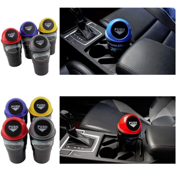 

trash rubbish bin garbage dust case holder mini office home auto vehicle car