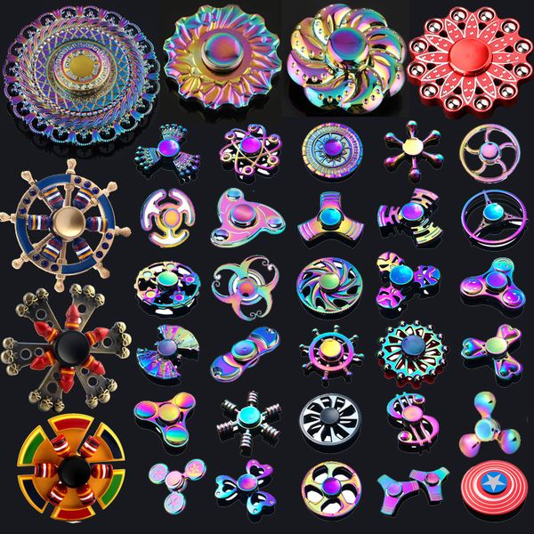 

Фабрика Promotion !!! 120 Типы Непоседа Ручной Spinner LED Bluetooth Спиннерс металлический сплав