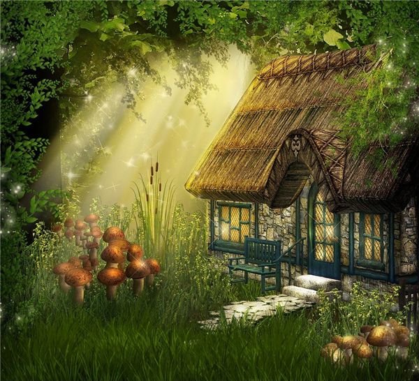 

new diy mosaic diamond painting cross stitch kits landscape mushroom house full resin round diamonds embroidery needlework home decor yx1163